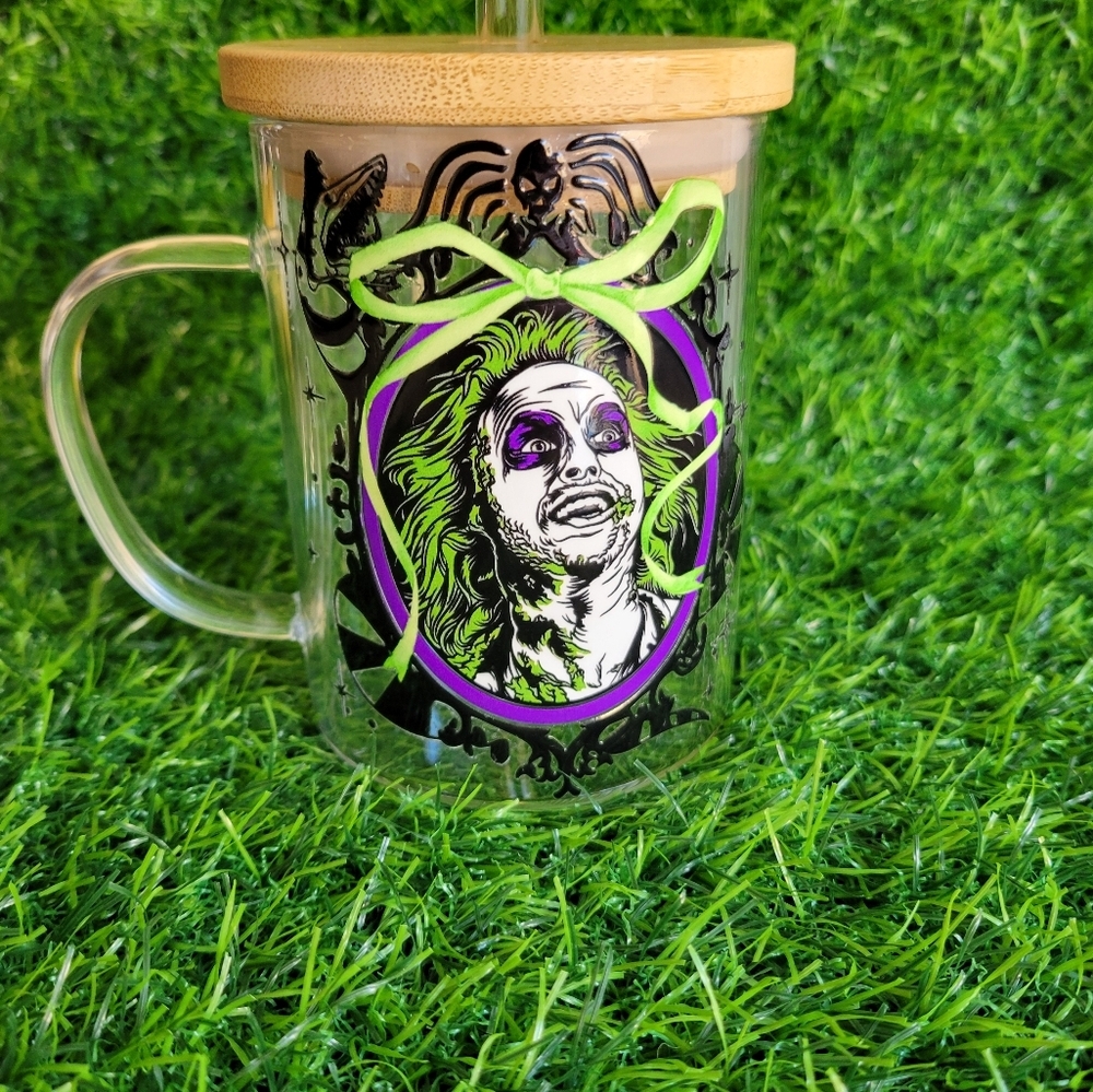 Custom Beetlejuice Glass Tumbler - Picture 2 of 4